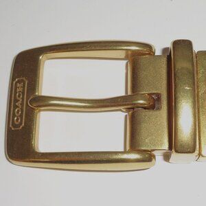 Coach Removable BRASS BUCKLE for Up to 30mm Wide Reversible Leather Belts